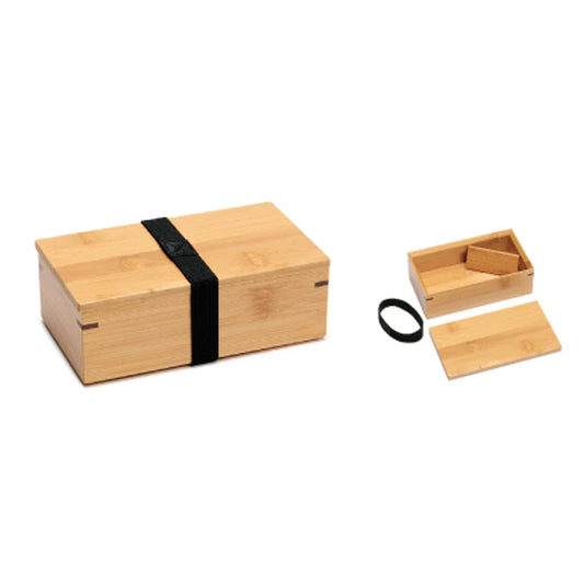 Wide Bamboo Lunch Box