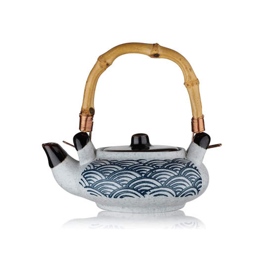 Japanese Rattan Teapot (Grey)