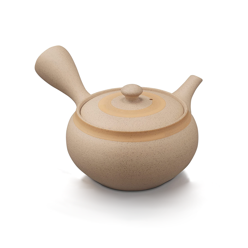 Red Clay Japanese Tea Pot (Beige)