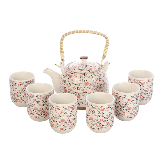 Pink Rose Kettle Set